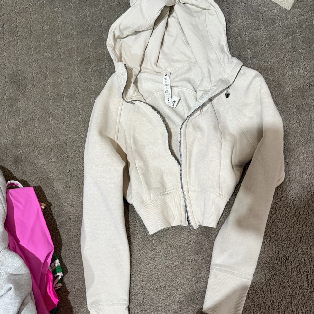 lululemon athletica Cream Bomber Jacket